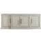 Hanna Coastal Beach White Wood 4 Door Media Cabinet|Kathy Kuo Home