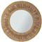 Sam Coastal Beach Brown Woven Abaca Round Wall Mirror|Kathy Kuo Home