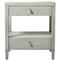 Dayana Coastal Beach Grey Wood Nightstand|Kathy Kuo Home