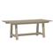 Amina Coastal Natural Teak Extendable Outdoor Dining Table - 79&quot;-118&quot;W|Kathy Kuo Home