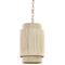 Palecek Everly Coastal Beach Natural Abaca Rope Single Pendant|Kathy Kuo Home