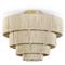 Palecek Everly Coastal Beach Natural Abaca Rope Semi Flush Mount|Kathy Kuo Home