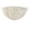 Palecek Quinn Coastal Beach Cream White Wood Coconut Beaded Dome Flush Mount|Kathy Kuo Home