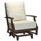 Croquet Aluminum Dark Brown Outdoor Spring Lounge Chair|Kathy Kuo Home