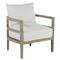 Santa Barbara Coastal Grey Teak Cushion Outdoor Lounge Chair|Kathy Kuo Home
