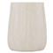 Brandon Coastal Beach Ivory Textured Stonecast Outdoor Side End Table|Kathy Kuo Home