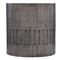 Karen Modern Classic Dark Grey Textured Concrete Round Outdoor Side End Table