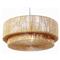 Isabella Coastal Beach Natural Brown Jute 2 Tier Pendant|Kathy Kuo Home