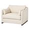Cisco Home Dexter Wide Classic Cream Feather Down Occasional Arm Chair|Kathy Kuo Home