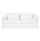 Cisco Home Rebecca Coastal Denim White Slipcovered Sofa - 84&quot;W|Kathy Kuo Home