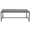Aurora Mid Century Graphite Aluminum Rectangular Outdoor Coffee Table|Kathy Kuo Home