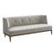 Chloe Mid Century Feather Chenille Upholstered Tufted Wood Sofa|Kathy Kuo Home