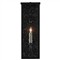 Tally Modern Classic Black Iron Glass Rectangular Outdoor Wall Sconce - Small|Kathy Kuo Home