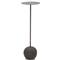 Sierra Industrial Loft Black Mild Steel Sphere Base Side Drink Table|Kathy Kuo Home