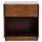 Scarlett Modern Classic Brown Acacia Wood Nightstand|Kathy Kuo Home