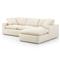 Sadie Modern Cream Performance 2 Piece Sectional - Right Arm Facing - 106&quot;W|Kathy Kuo Home