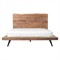 Atlas Rustic Lodge Brown Solid Acacia Wood Platform Bed - Queen|Kathy Kuo Home