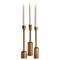 Ingrid Industrial Loft Bronze Aluminum Candleholder - Set of 3|Kathy Kuo Home