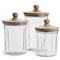 Owen Rustic Lodge Glass Canisters - Set of 3