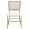 Zachary Coastal Beach Natural Grey Oak Wood Cane Back Dining Chair - Set of 2|Kathy Kuo Home