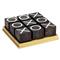 L&#39;Objet Deco Modern Classic Black Natural Shells Brass Base Tic Tac Toe|Kathy Kuo Home
