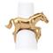 L&#39;Objet Horse Hollywood Regency Gold Plated Napkin Ring - Set of 4