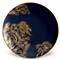 L&#39;Objet Zen Bonsai Modern Classic Blue Porcelain Dessert Plate - Set of 4|Kathy Kuo Home
