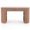 Mars Modern Classic Brown Acacia Wood Desk|Kathy Kuo Home