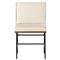 Inno Industrial Loft White Performance Brown Oak Black Iron Dining Side Chair|Kathy Kuo Home