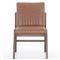 Ali Mid Century Modern Brown Leather Wood Dining Chair|Kathy Kuo Home