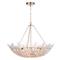 Charlotte Hollywood Regency Natural Brass Steel Chandelier