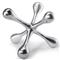Modern Jack Polished Nickel Aluminum Sculpture - Small|Kathy Kuo Home