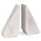 Othello White Marble Bookends|Kathy Kuo Home