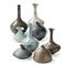 Porcelain Natural Brown Ceramic Bud Vase -Set of 8|Kathy Kuo Home