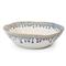 Simon Pearce Burlington Modern Blue Drip Edges White Stoneware Pasta Bowl|Kathy Kuo Home