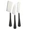 Simon Pearce Woodbury Modern Black Handle Stainless Steel Cheese Knife Set|Kathy Kuo Home