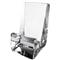 Simon Pearce Woodbury Modern Clear Glass Phone/Tablet Holder - Small|Kathy Kuo Home