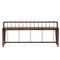 Enola Rustic Lodge Brown Solid Mango Wood Grey Iron Bench|Kathy Kuo Home