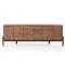 Rissa Mid Century Modern Brown Acacia Wood Media Console|Kathy Kuo Home