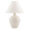 Simon Pearce Belmont Modern Empire Shade Crackle White Pottery Table Lamp|Kathy Kuo Home