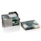 Zoey Modern Classic Green Agate Stone 4 Piece Coasters with Steel Tray|Kathy Kuo Home