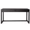 Noel Modern Classic Black Teak Desk|Kathy Kuo Home