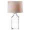 Simon Pearce Woodbury Modern Barrel Shade Clear Glass Table Lamp|Kathy Kuo Home