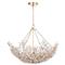 Cheshire Regency Crystal Flowers Shade Gold Metal Chandelier|Kathy Kuo Home