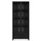 Katren Industrial Loft Black Iron Clear Glass Display Case|Kathy Kuo Home