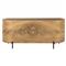 Khalil Modern Classic Brown Guanacaste Wood Executive Desk|Kathy Kuo Home