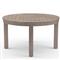 Ezra Modern Taupe Grey Aluminum Round Outdoor Dining Table - 50&quot;W|Kathy Kuo Home
