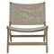 Amina Coastal Natural Teak Grey Woven Wicker Outdoor Accent Chair|Kathy Kuo Home