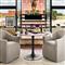 Desiree Modern Classic Dark Brown Aluminum Dining Collection
