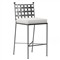Aurore French White Canvas Cushion Metal Outdoor Bar Stool|Kathy Kuo Home